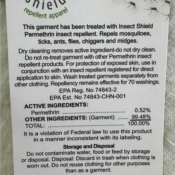 Craghoppers Red and Black Leggings with Insect Shield - Picture 13 of 13